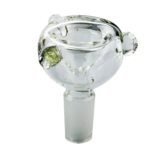 14mm Male Clear Round Bong Bowl