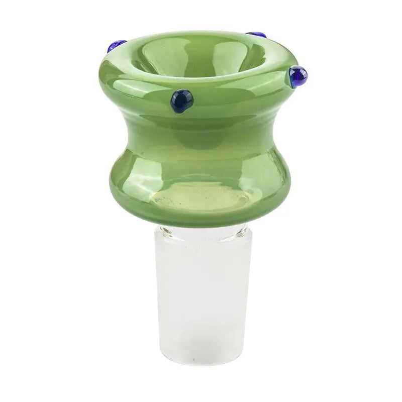 18mm Male Green Bong Bowl With Blue Marbles