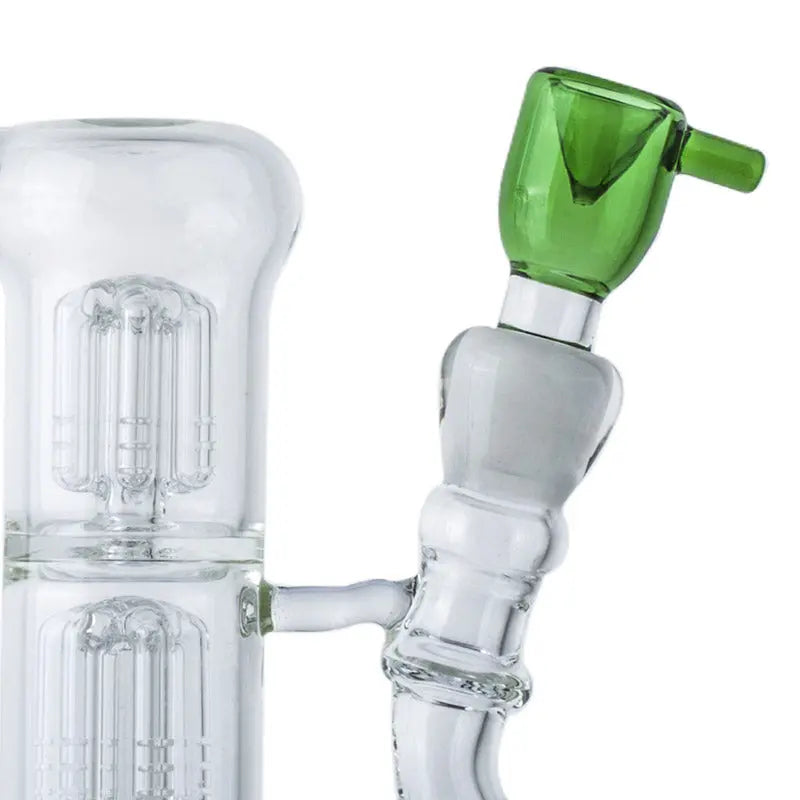 18mm Male Green Bong Bowl With One Handle