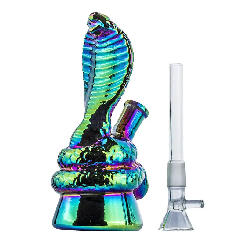 6.3" Electroplated Cobra Glass Dab Rig