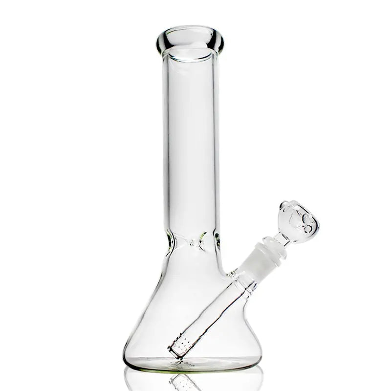 9" Clear Glass Beaker Bong
