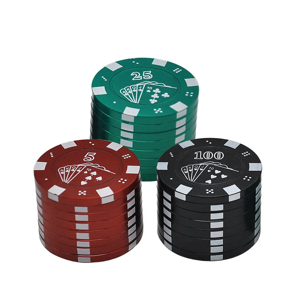Casino Poker Weed Grinder 3 Layer