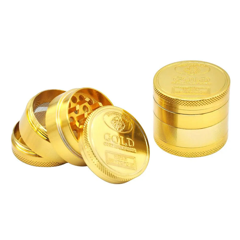 "GOLD" Coin Design 39mm Zinc Alloy 4 Layer Herb Grinder