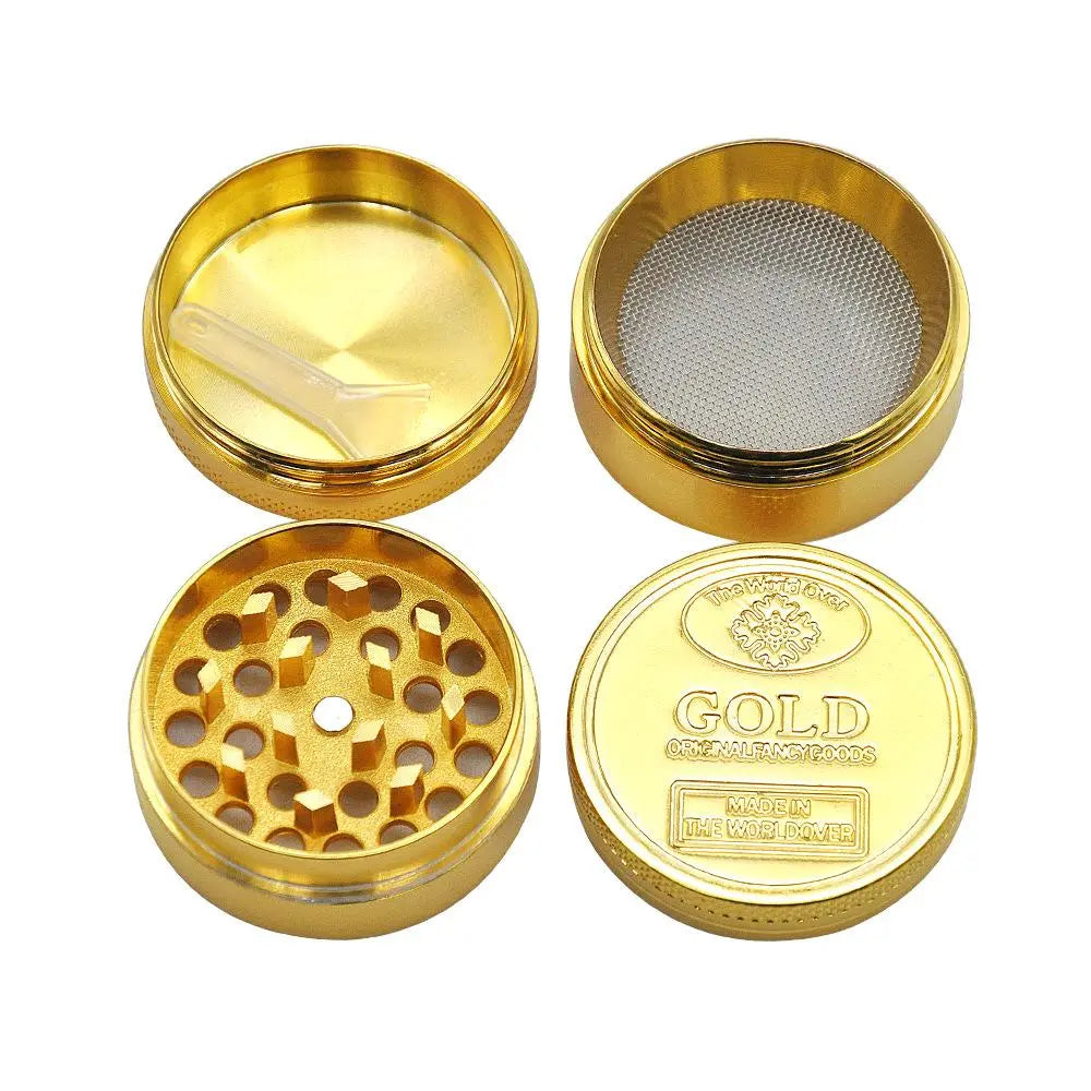 "GOLD" Coin Design 39mm Zinc Alloy 4 Layer Herb Grinder