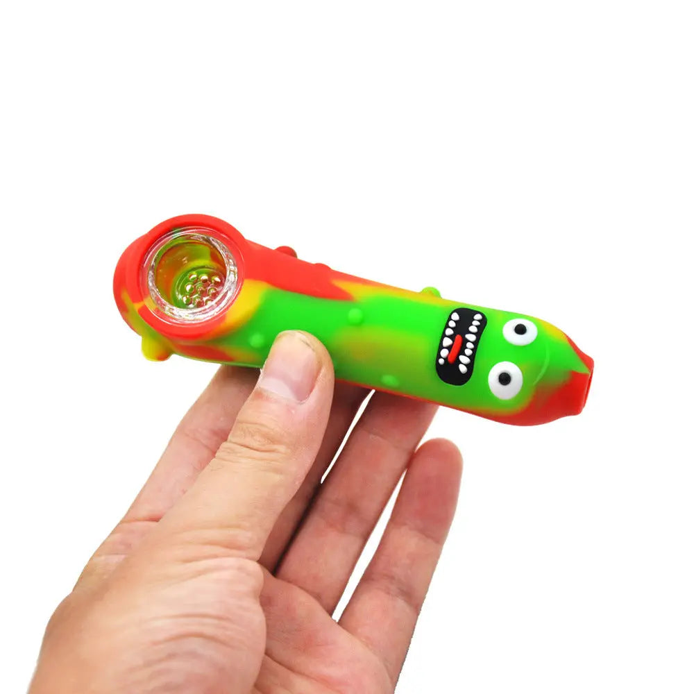 "I turned myself into a pickle" Silicone Hand Pipe