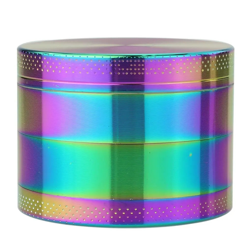 Rainbow Zinc Novelty Designer Herb Grinder 4 Layer 40 MM