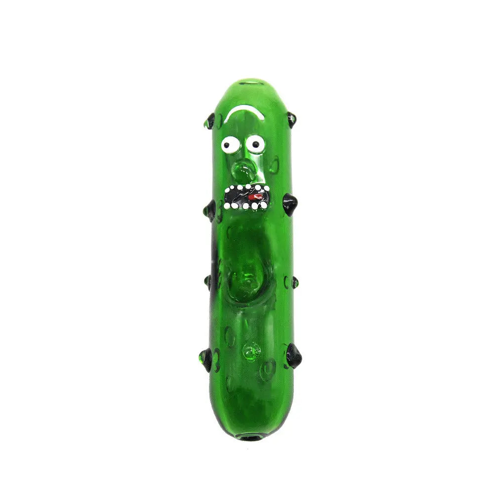 Rick&Morty Green Glass Pipe