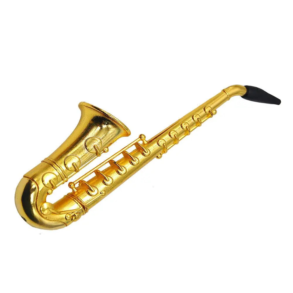 Saxophone Metallic Novelty Pipe - Stoner Gifts