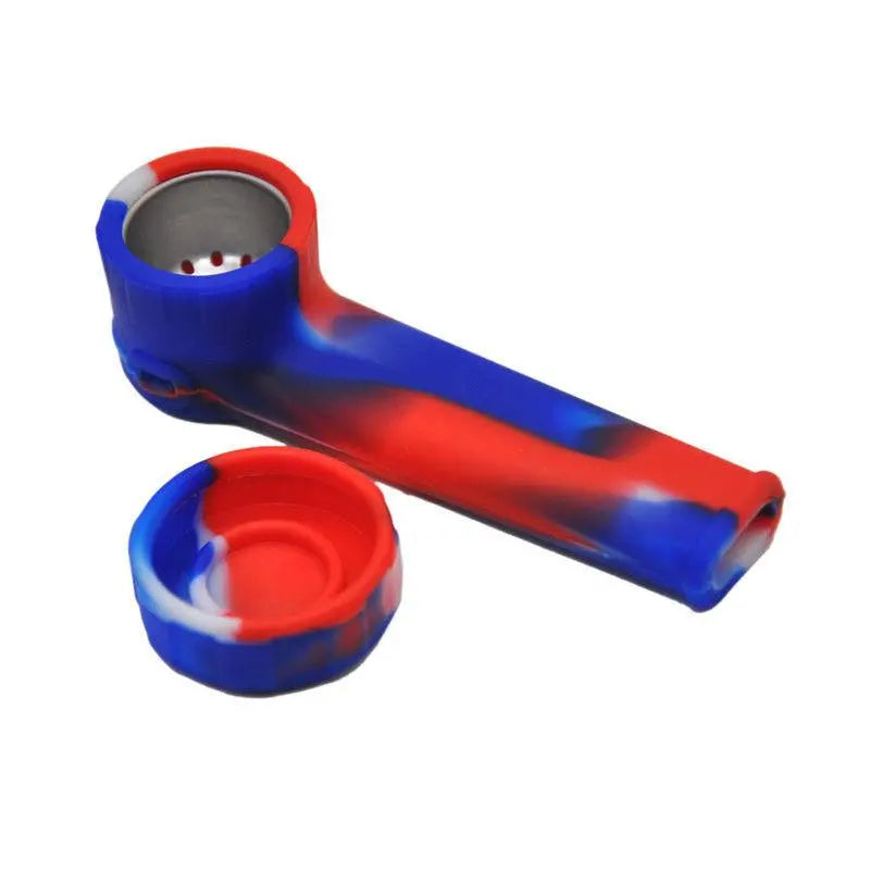 Silicone Pipe With Lid (Color Random) By Puffing Bird
