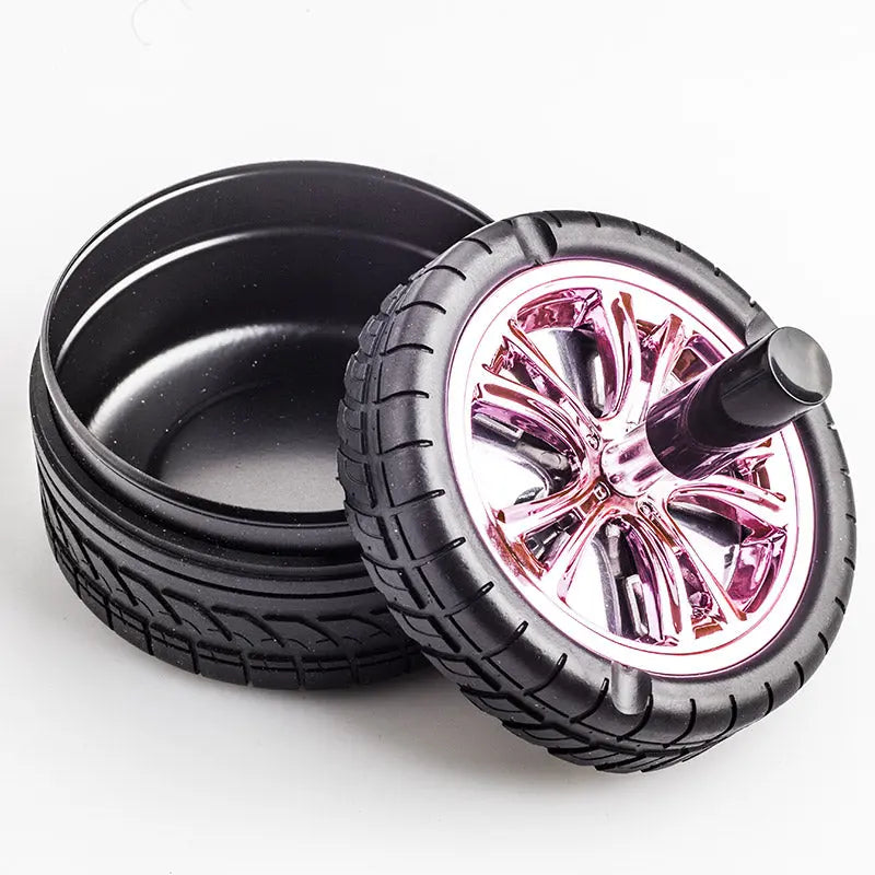 Tire Wheel Spinning Ashtray (Random Color)